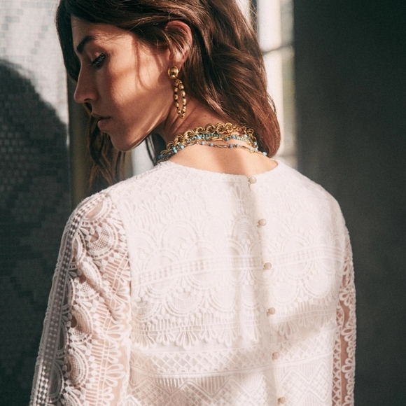 Sezane Leane Lace Dress - Picture 4 of 6